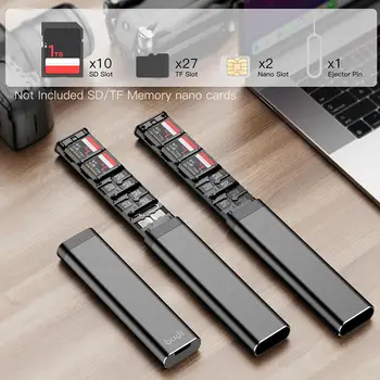 Новый многофункциональный кабель Budi, адаптер для хранения карт, кабель для передачи данных, USB-коробка, универсальный кардридер для Xiaom N9b6