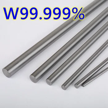 Высокочистый вольфрамовый стержень диаметром от 0,25 мм до 5 мм, твердый металлический электрод, износостойкий Вольфрамовый гравировальный стальной стержень для форм и инструментов