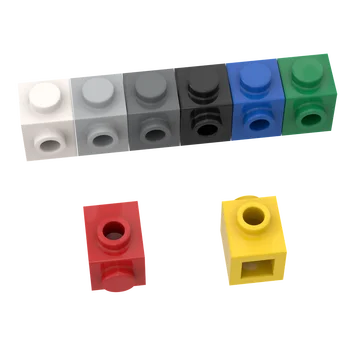10шт MOC Совместимый Собирает Particle 87087 Brick Special 1 x 1 со шпилькой сбоку Строительный блок DIY Развивающая Высокотехнологичная игрушка