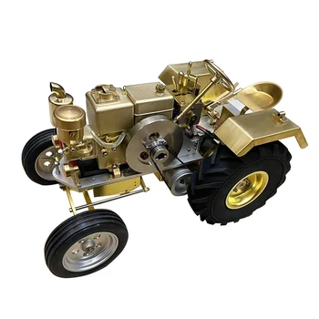Латунная модель парового двигателя, четырехколесная модель двигателя, креативный подарок Power Group