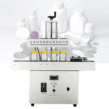 Непрерывная Автоматическая Машина для прокладки пластиковых Бутылок с пчелиной Медициной Из алюминиевой фольги с электромагнитной индукцией, Автоматическая Машина Для запечатывания