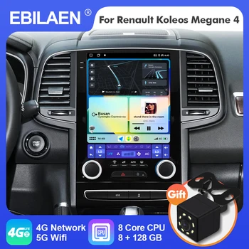 EBILAEN Android 12 Автомобильный Радиоприемник в стиле Тесла для Renault Samsung SM6 Talisman Koleos Megane 4 2017-2019 Мультимедиа GPS 2 Din