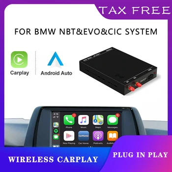 Carplay Android Беспроводной Авто для BMW F30 F31 F20 F21 F10 F01 X5 E70 X6 E71 X3 F25 F48 E84 МИНИ Система NBT EVO Зеркальная Ссылка USB