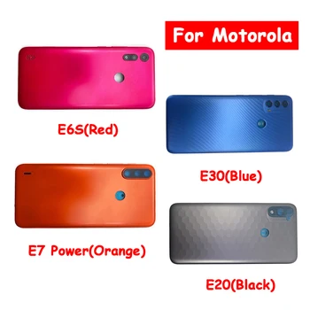 Сменная Задняя Крышка Аккумулятора Чехол С Клеем Для Motorola Moto E6 Plus E6S E7 Power E20 E40 E7 Plus Задняя Крышка