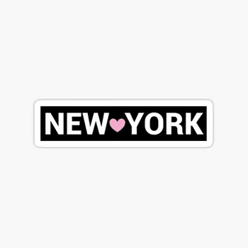 Знак Нью-Йорка, 5 шт., автомобильные наклейки на холодильник, Милый декор, Задний план, ноутбук, мотоцикл, Домашний багаж, Окно с аниме, Настенное искусство