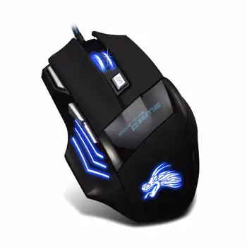 Wired Mouse Button LED Backlit 5500DPI мышь Ergonomic Optical Eat-chicken Gaming Mouse игровая мышь For PC Mouse Gamer мышка