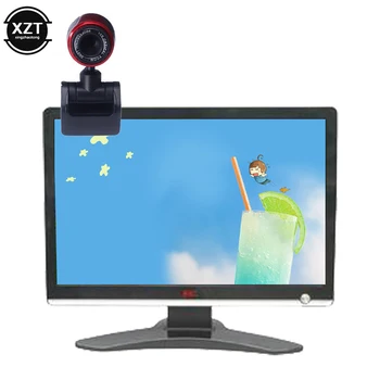 Веб-камера USB 2.0, мини-камера высокой четкости, веб-камера, 360-градусный зажим для микрофона CMOS для видеокомпьютера Skype, настольный ПК с микрофоном