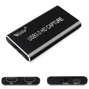USB3.0 HDMI 1080 P 60 Гц Карта Видеозахвата HDMI к USB C/TYPE C Коробка для Записи видео Ключ Для потоковой передачи игр Прямая трансляция