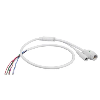 Высококачественный 9-контактный модуль сетевой камеры Сетевой кабель для мониторинга сетевого порта Кабель RJ45 + DC IP Водонепроницаемый кабель