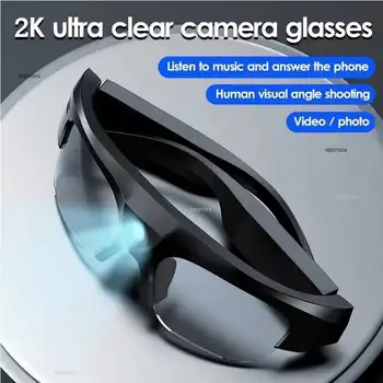 2K HD Смарт-очки TWS Беспроводные Bluetooth-очки Видеозапись Спортивные Солнцезащитные очки Динамик Вызова Мини-камера Солнцезащитные очки