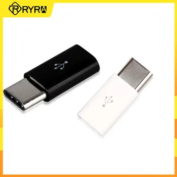 Адаптер RYRA Micro USB-USB C Mini Micro USB Женский-Type C Мужской Адаптер, Интерфейс для зарядки телефонной линии передачи данных