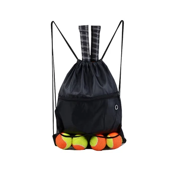 Портативный спортивный рюкзак на шнурке, спортивная сумка унисекс Большой емкости, Легкий уличный пляжный теннисный рюкзак на молнии