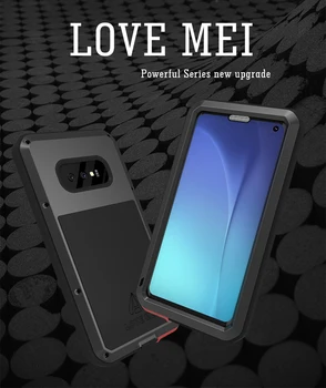 Love Mei Мощный Противоударный Грязезащитный Водостойкий Металлический Бронированный Чехол для телефона Samsung Galaxy S10/S10 Plus/S10 e 2019