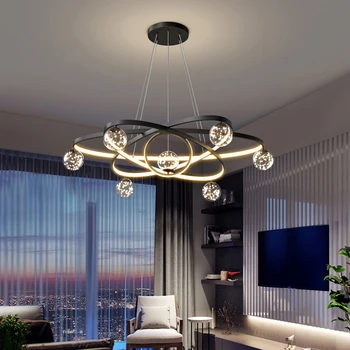 Светодиодная люстра Star BrightClear из стеклянного подвесного провода, светильник для гостиной, спальни, домашнего декора, люстры для внутреннего освещения