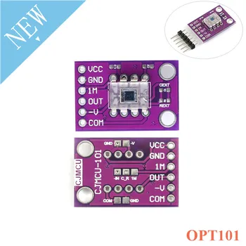 OPT101 Модуль аналогового датчика интенсивности света с однокристальным фотоэлектрическим диодом 14 кГц CJMCU-101