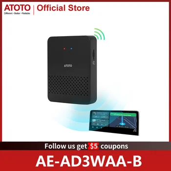 ATOTO AD3 Wireless Android Auto Adapter Преобразование проводного в беспроводной Android Auto Adapter Онлайн Обновление 5G WiFi USB Play Auto