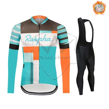 2023 Рафаэл Зимняя Велосипедная одежда Мужская С Длинным рукавом из термо-флиса, комплект Джерси для Велоспорта Велосипедной команды MTB, Велосипедная одежда для Велоспорта