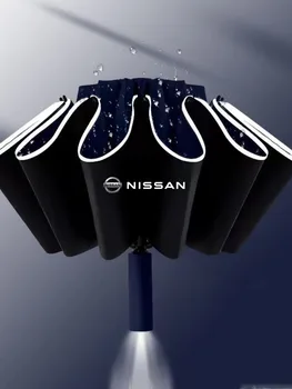 Автоматическая Светоотражающая Полоса Заднего Хода Led Light 12Ribs Ветрозащитные Зонты Для Nissan J10 X-Trail Qashqai Juke Leaf Micra NOTE