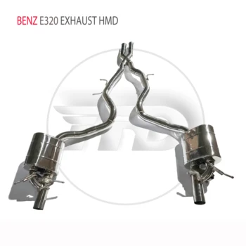 Коллектор выхлопной системы из нержавеющей стали HMD подходит для BENZ E320 3.0T Автоматическая модификация, изготовленный на заказ клапан глушителя для автомобиля