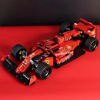 Высокотехнологичная серия Moc Simulation Гоночный автомобиль F1, строительные блоки, кирпичная модель спортивного автомобиля, игрушки для детей, Рождественские подарки