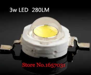 200 шт./лот, настоящий оригинальный чип Epistar, 3 Вт, белая светодиодная лампа, диоды, бусины 200lm-220lm