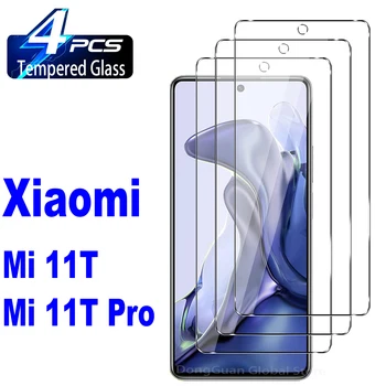 2/4 шт. Закаленное стекло для Xiaomi Mi 11T Pro Защитная стеклянная пленка
