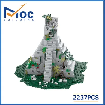 Знаменитая цивилизация Храмов майя, технология кирпичей, собранная своими руками Модель городской архитектуры MOC, строительные блоки, игрушка
