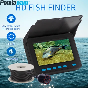 20 м без видеорегистратора, камера для рыбалки, видеозапись, 4,3-дюймовый ЖК-HD экран, водонепроницаемая инфракрасная подводная камера IP68