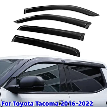 4 шт./компл., автомобильный дождевик, солнцезащитный козырек, дефлектор окна, дождевик, подходит для Toyota Tacoma 2016-2022