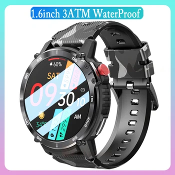 C22 Смарт-часы Мужские Bluetooth Вызов 1,6-дюймовый HD-экран 4G Память 400 мАч Частота сердечных сокращений Здоровый спортивный фитнес-браслет Smartwatch
