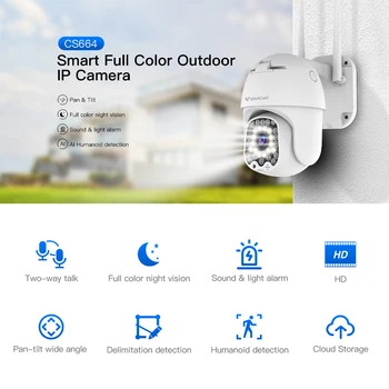 Vstarcam Новые наружные светодиодные фонари 3-Мегапиксельная HD WiFi IP-камера Системы безопасности Водонепроницаемый Пылезащитный Полноцветный Умный Дом ночного видения