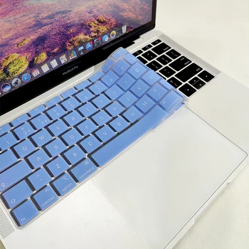 Водонепроницаемый Чехол Для клавиатуры ноутбука Apple MacBook 11 12 13 14 15 16 дюймов, Силиконовая Защитная пленка Для ноутбука, Чехол для кожи