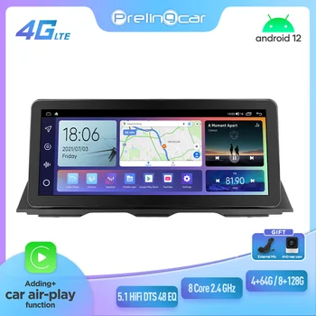 Prelingcar 12,3 “Для NBT 5 Серии 2011-2016 Android 12 Автомобильный Монитор 128 Г Carplay RDS GPS Встроенный 2din Радио DVD-плеер 5.1 Hi-Fi DST