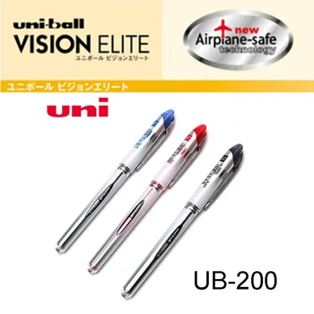 5 шт., Японская шариковая ручка для подписи Mitsubishi UNI UB-200 VISION Series, прямая жидкая нейтральная ручка, офисные и школьные принадлежности