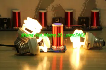 Мини-катушка Тесла Крошечная научная игрушка tesla coil может генерировать искру эксперимент по обучению искрообразованию (в собранном виде)