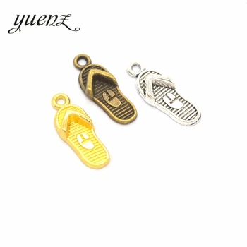 YuenZ 20 штук Античного серебряного цвета, подвески lloy, подвески-флопы, ожерелье, бусины для Поделок, Бусины с большими отверстиями, Браслеты, подвески N134