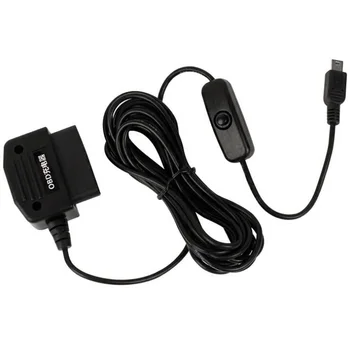 5V 1.5A Mini 5PIN USB Порты Автомобильный Понижающий OBD Адаптер для Прикуривателя Блок Питания с 3,5 м Переключающим кабелем для Зарядки Dash Cam