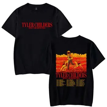 Tyler Childers, товар 2023, Отправь Собак Футболка Tour Унисекс, футболка с круглым вырезом и коротким рукавом, Женская Мужская футболка, модная одежда