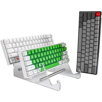 3 яруса, держатель клавиатуры для дисплея, подставка для ноутбука, Прозрачная акриловая подставка для клавиатуры для компьютера, стойка для хранения механической клавиатуры