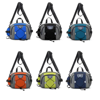 Повседневные поясные сумки для спорта на открытом воздухе, Высококачественные нейлоновые водонепроницаемые мужские сумки на поясном ремне, Многофункциональная дорожная сумка для хранения через плечо