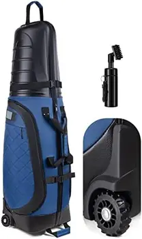Дорожные сумки для авиакомпаний с колесиками и жестким верхом из АБС-пластика, защищающие ваши Клюшки, Водонепроницаемые, устойчивые к царапинам, на основе ПВХ-брезента и  