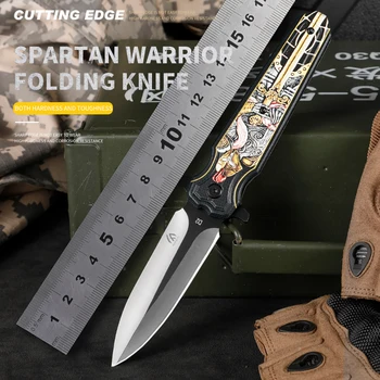 HUANGFU Высококачественный складной нож из стали D2 с ручкой из алюминиевого сплава, нож для самообороны высокой твердости, мужской подарок