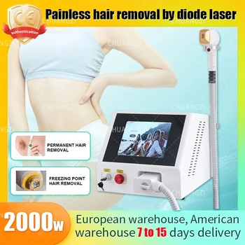 Новейший лазер мощностью 2000 Вт с длиной волны 3 для удаления волос из платинового льда 755 нм 808 нм 1064 нм удаление волос с лазерным диодом