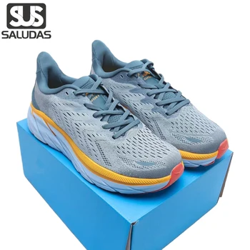 Мужские кроссовки Clifton 8 с амортизирующей сеткой для бега, Дышащая Прочная Повседневная спортивная обувь для марафона на открытом воздухе, легкая дорожная обувь для тренировок