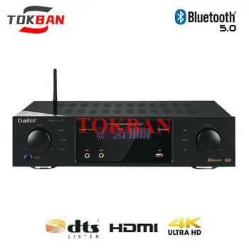 Tokban AV-777 7.1-канальный Усилитель Мощности Стерео Dolby Atmos DTS-X 4K HDMI Оптический Коаксиальный Bluetooth 5.0 Караоке Для Домашнего Кинотеатра