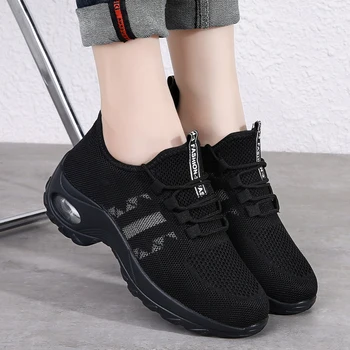 Женские кроссовки для бега, дышащая спортивная обувь на воздушной подушке, легкие удобные кроссовки на платформе, спортивная обувь для тренировок