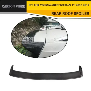 Карбоновый задний спойлер на крыше, Крылья багажника для VW Touran 2016 2017, Спойлер багажника FRP Неокрашенный