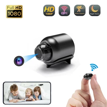 Мини-камера Full HD 1080P Беспроводная WiFi ИК-Видеокамера ночного Видения Домашнее Видеонаблюдение IP-камера Монитор Видеомагнитофон
