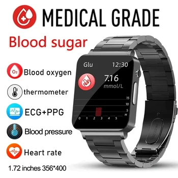 Мужские смарт-часы для контроля уровня глюкозы в крови, ЭКГ, кровяное давление, температура тела, IP68, водонепроницаемые женские смарт-часы для Xiaomi