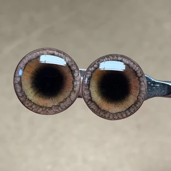 Магнитный кронштейн для глаз Ручной работы Dula, бельгийская мягкая керамика, кофейный Окуляр, Глазные чипы, Аксессуары для куклы Blythe Bjd